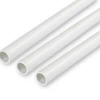 Conduit Pvc Round Pipe - Pvc Material, Length 3-6 Meters, White Color | Round Shape, Smooth Interior For Efficient Flow