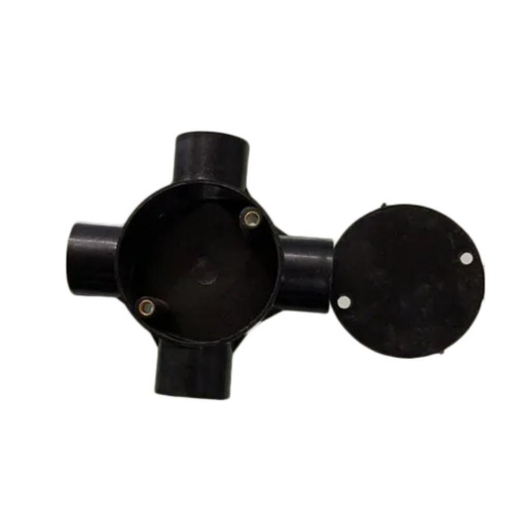 Black Deep Junction Box - Durable PVC Material, Various Sizes & Thicknesses | Professional Matte Black Design, Warranty Included, Ideal for Indoor/Outdoor Use