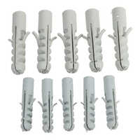 Nylon Wall Plug - High-quality Rigid Material, 40 Mm Size, White Color | Ideal For Household & Electric Fitting Applications