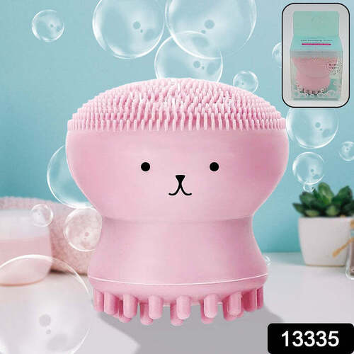 Cute Octopus Shape Silicone Face Scrubber Massager