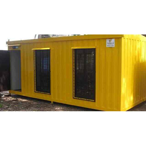 Steel Portable Cabin - Color: Yellow