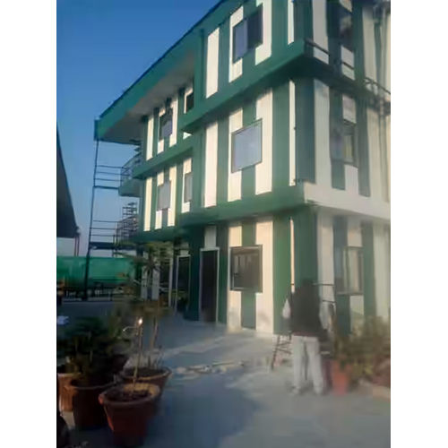 Prefabricated Double Storey Cabin - Color: Green