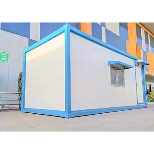 Prefab Portable Security Guard Cabin - Color: Blue