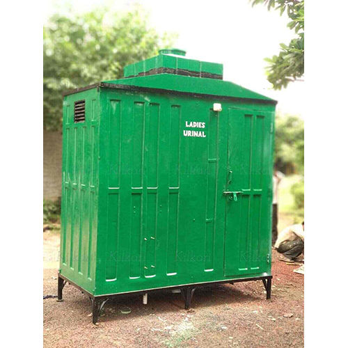 Ladies And Gents Urinal Cabin - Color: Green