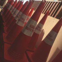 Safety Cones PS 1750 HEXA Red