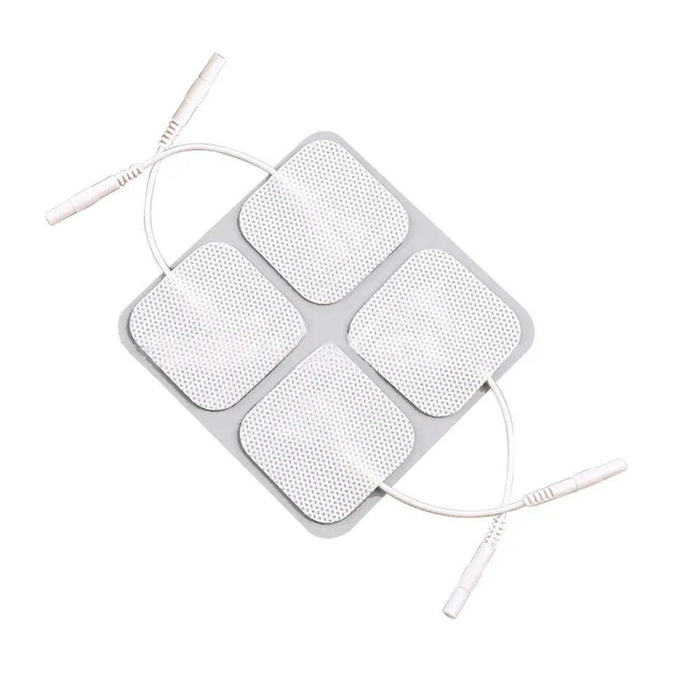 Sticking TENS Pads Self-Adhesive, for IFT, TENS, Massager Machines Four Pieces Pig-Tail Design