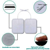 Sticking TENS Pads Self-Adhesive, for IFT, TENS, Massager Machines Four Pieces Pig-Tail Design