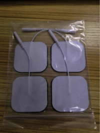 Sticking TENS Pads Self-Adhesive, for IFT, TENS, Massager Machines Four Pieces Pig-Tail Design