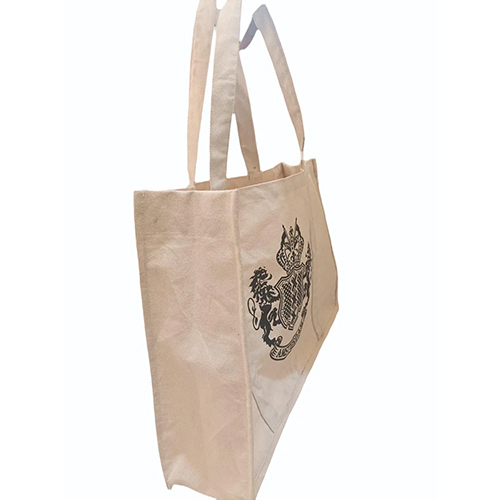 Loop Handle Printed Canvas Bag