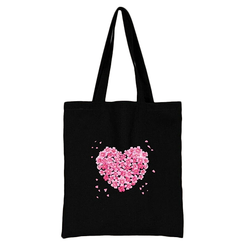 Black Canvas Tote Bag