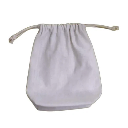 White Cotton Pouch