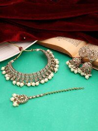 Traditional Reverse AD sets | Bridal Necklace set| Wedding Collection | Choker Necklace set| Reverse AD Necklace set for women