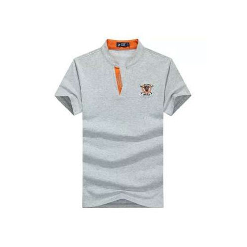 Mens Gray Half Sleeves T-Shirt - Feature: High Quality