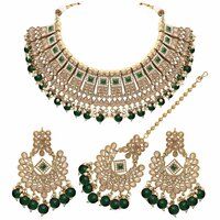 Wedding Collection| Reverse AD Necklace| Bridal Necklace set| Mehandi Plated| Choker Necklace set| Necklace set for women