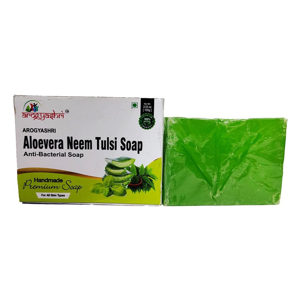 Arogya Aloe Neem Tulsi Soap - Color: ]