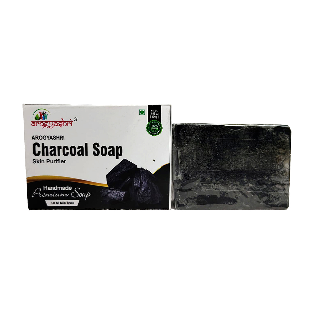 Arogyashri Charcoal Soap - Color: [