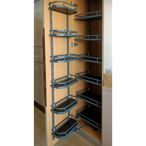 Pull Out Kitchen Pantry Unit (Gray) - Color: Grey