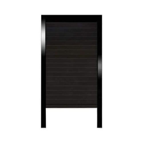 Kitchen Cabinet Glass Rolling Shutter - Color: Black