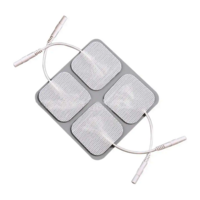 Electrodes Reusable Sticking Pads For Tens, Ift, Stimulators & Massager Machines - Carbon Conductor, 50x50 Mm, White/black | Durable, Skin-friendly, Comfortable For All Body Parts