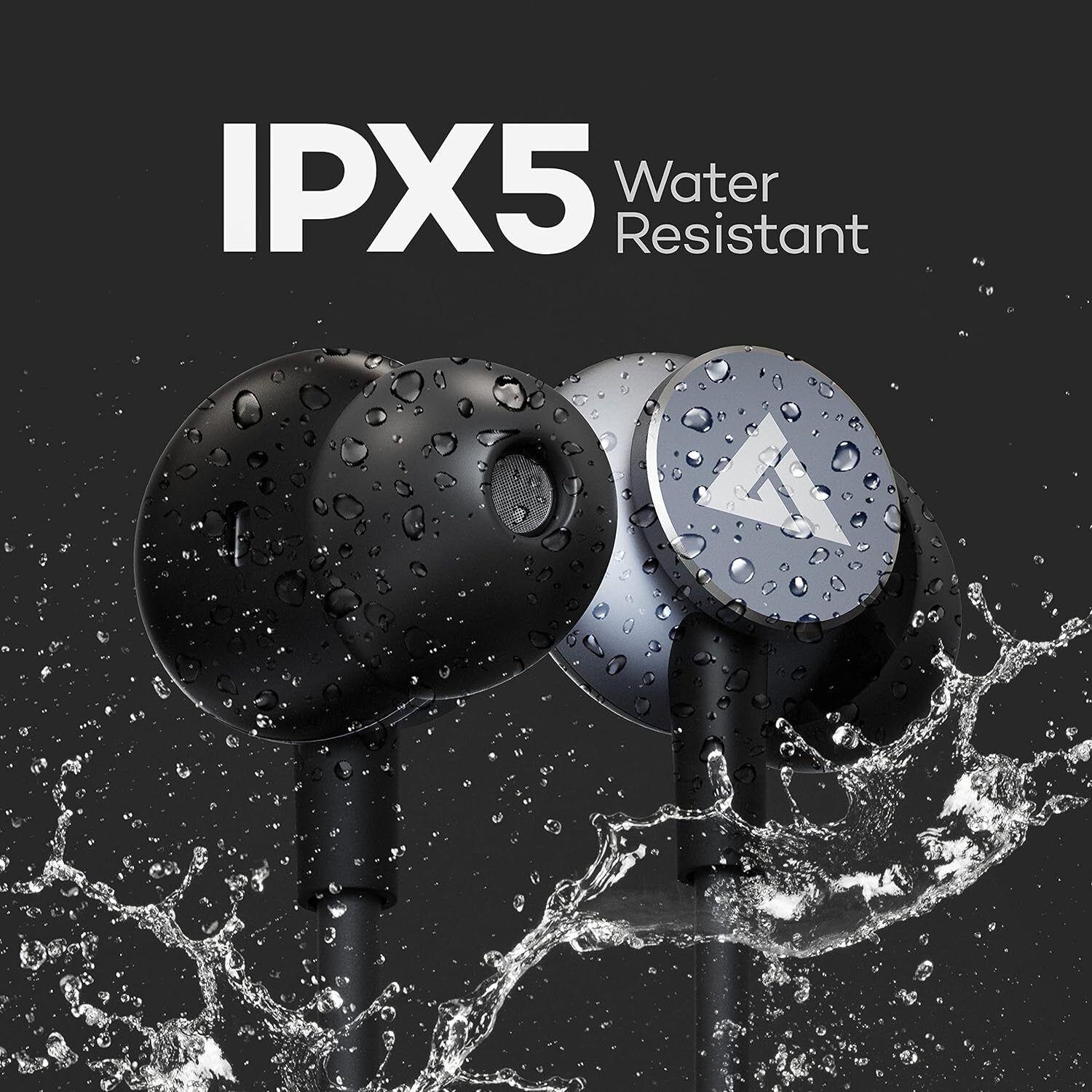 Boult Audio Curve Bluetooth Wireless in Ear Earphones with Mic with Ipx5 Water Resistant (Black)