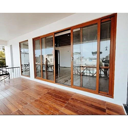 Brown UPVC Sliding Door