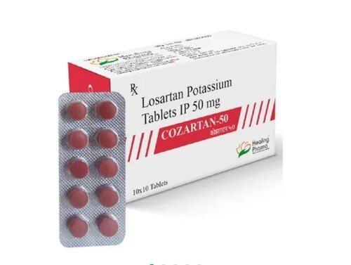 LOSARTAN POTASSIUM TABLETS - COZARTAN 50mg, 10 x 10 Tablets | General Medicines, Suitable For All, Store in Cool & Dry Place, Use As Directed