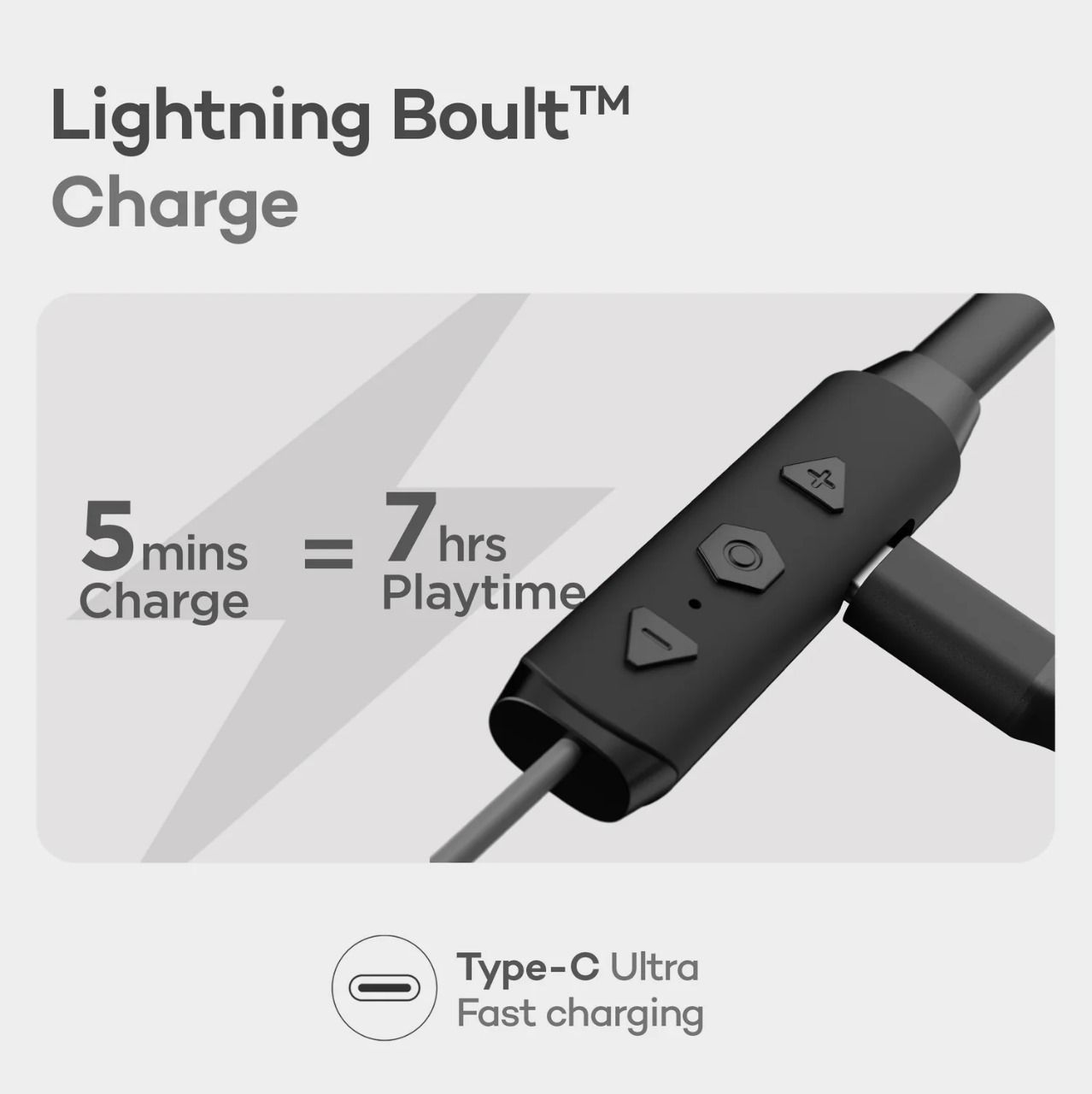 Boult Audio GX Charge Bluetooth Neckband with 40Hrs Battery Life and Dual Mics