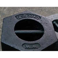 20 Kg Cast Iron Test Weight - Color: Black