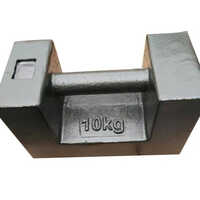 Cast Iron Counter Weight - 10 Kg | Durable Cast Iron Material, Manual Power Supply, Sleek Black Finish For Industrial Stability