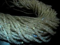 Natural White Rainbow Moonstone Rondelle Faceted Beads 3 to 6mm Strand 13''