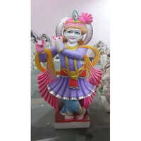 Colored Marble Radha Krishna Statue - Feature: Easy To Clean