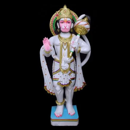 Multicolor Marble Hanuman Statue - Feature: Moisture Proof