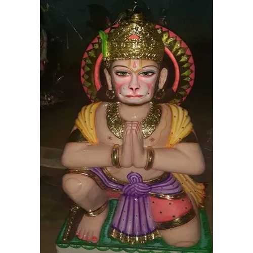 Colored Marble Hanuman Statue