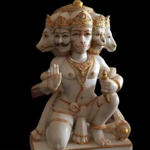 Marble Panchmukhi Hanuman Statue