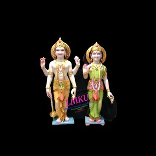 2feet Marble Vishnu Laxmi Statue - Feature: Moisture Proof