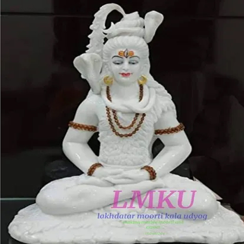 White Marble Lord Shiva Statue