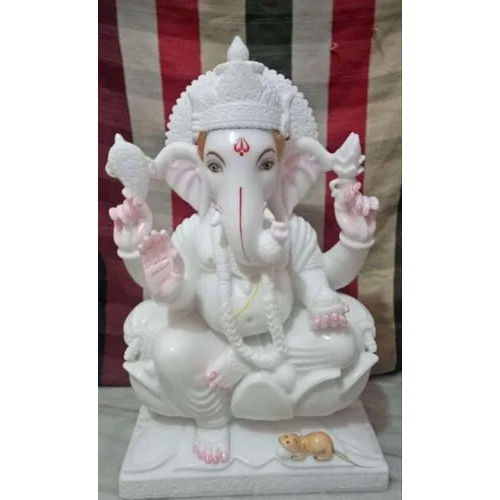 24inch Marbal Ganesh Ji Statue - Feature: Washable