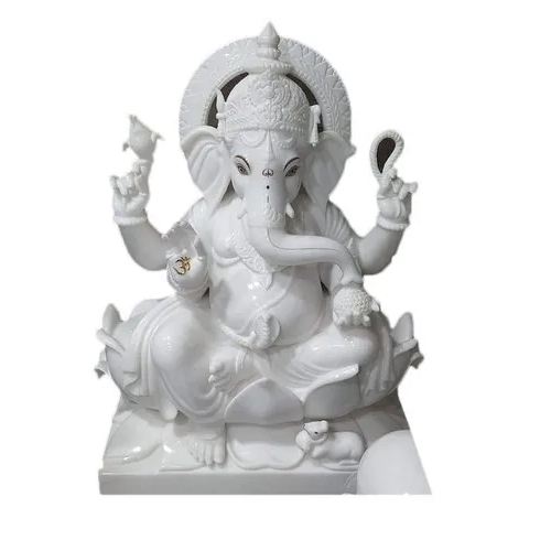 36 inch Marble Ganesh Statue