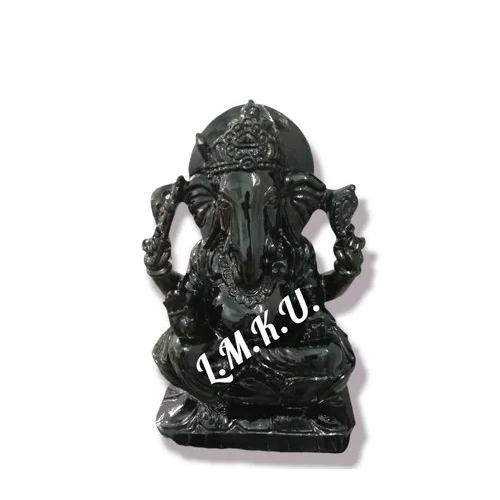 Black Marble Lord Ganesha Statue