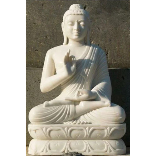 Grey Marble Buddha Statue - Feature: Washable