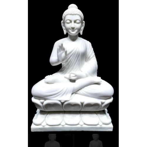 White Marble Buddha Statue