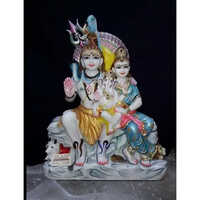 2feet Marble Shiva Family Statue - Feature: Easy To Clean