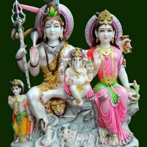 Marble Shiv Parivar Statue - Feature: Moisture Proof