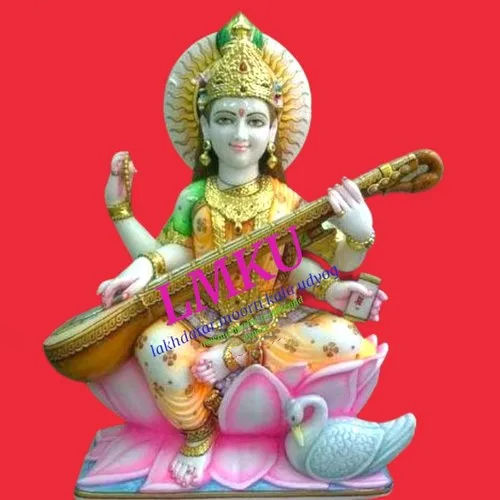 Marbal Maa Saraswati Statue - Feature: Moisture Proof