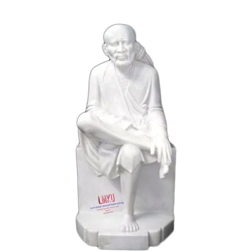 White Marble Sai Baba Statue