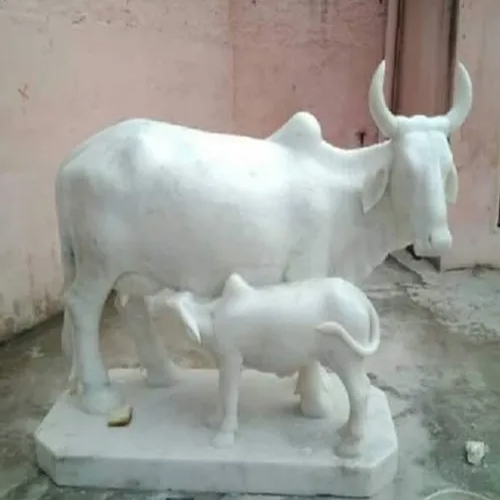 Marble Cow Statue