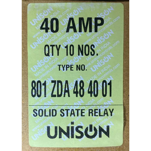 Unison 801Zda4840 Solid State Relay - Color: Black