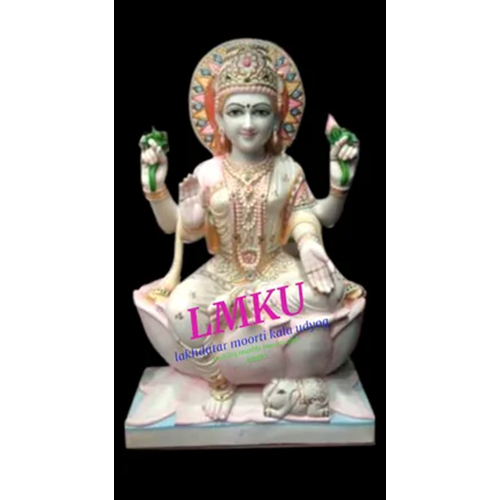 White Marble Laxmi Statue