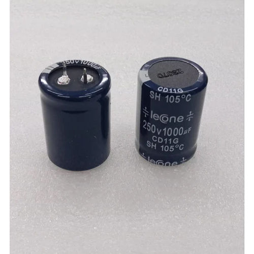 1000Mfd 250V Electrolytic Capacitor - Color: Black