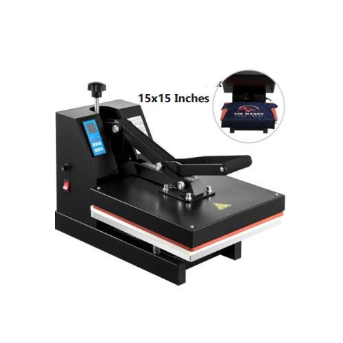 15X15 Inch Heat Press Machine - Color: Black